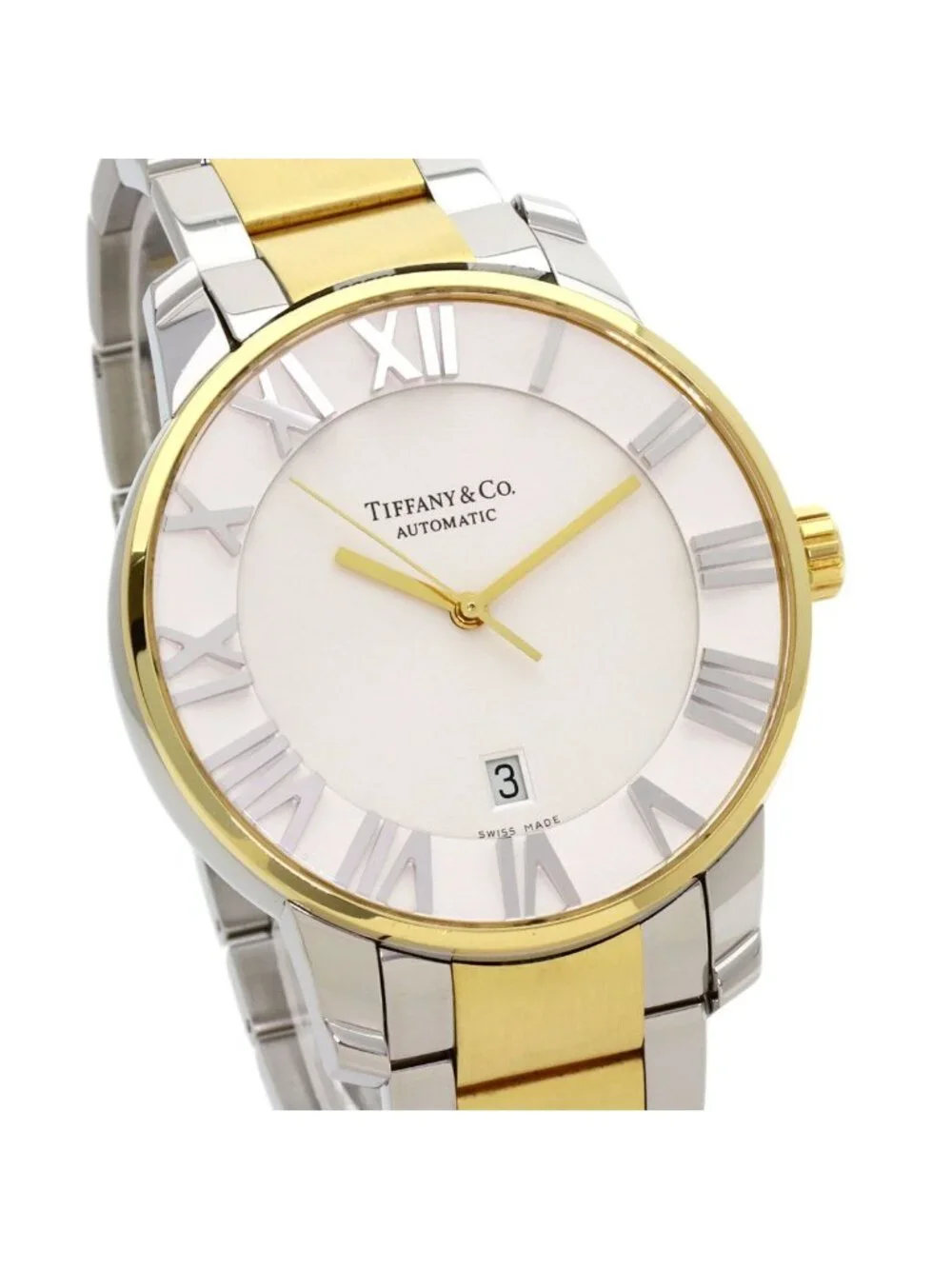 Tiffany & Co Atlas Dome Watch SS Yellow Gold
